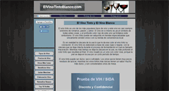 Desktop Screenshot of elvinotintoblanco.com